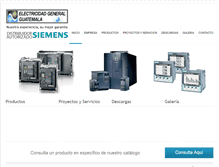 Tablet Screenshot of electricidadgeneral.com